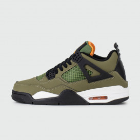 кроссовки Air Jordan 4 Olive / White / Black кроссовки Air Jordan 4 Olive / White / Black