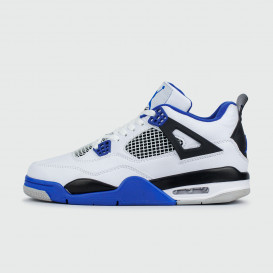 кроссовки Air Jordan 4 White / Blue / Black кроссовки Air Jordan 4 White / Blue / Black