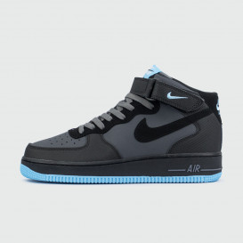 кроссовки Nike Air Force 1 Mid Grey / Blue Ftwr. кроссовки Nike Air Force 1 Mid Grey / Blue Ftwr.