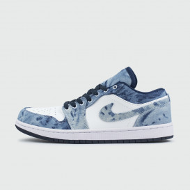 кроссовки Air Jordan 1 Low Washed Denim